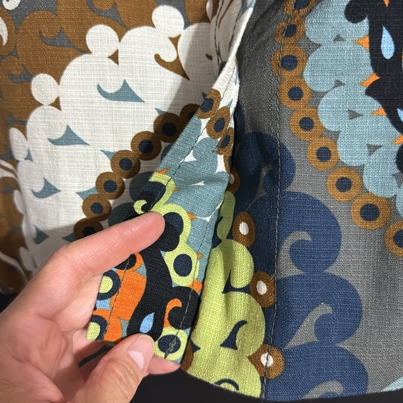 J. Crew Patterned Floral Cotton Button Front Mini Skirt Size: 10 Length: 17” - Picture 3 of 7